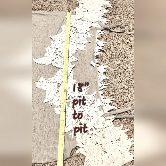 Crochet/Lace Off Shoulder Top - Picture 8 of 11